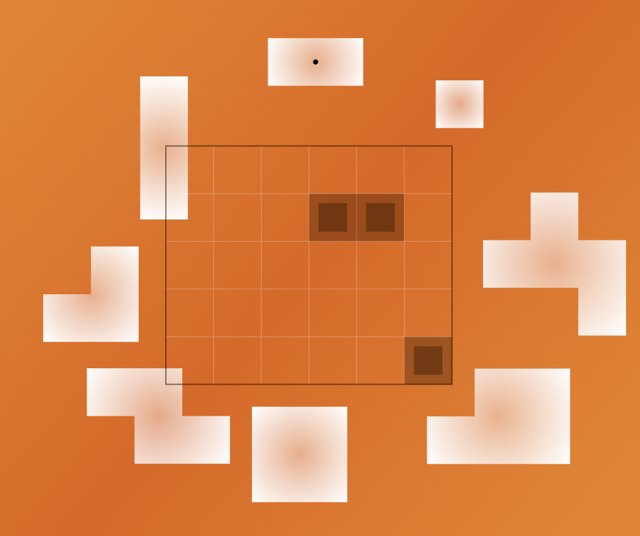 Sample Jigsy puzzle, white-pieces style
